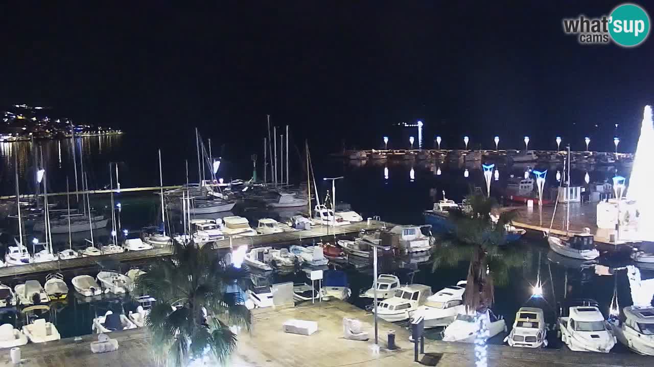 Camera en vivo Koper – puerto deportivo y paseo marítimo desde el Hotel Grand Koper