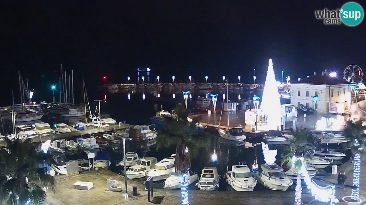 Web kamera Koper – marina i promenada – hotel Grand Koper