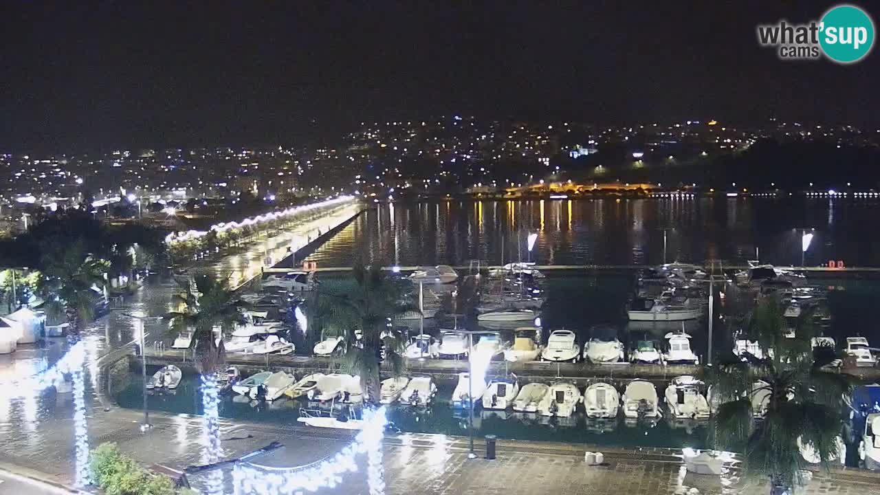 Camera en vivo Koper – puerto deportivo y paseo marítimo desde el Hotel Grand Koper