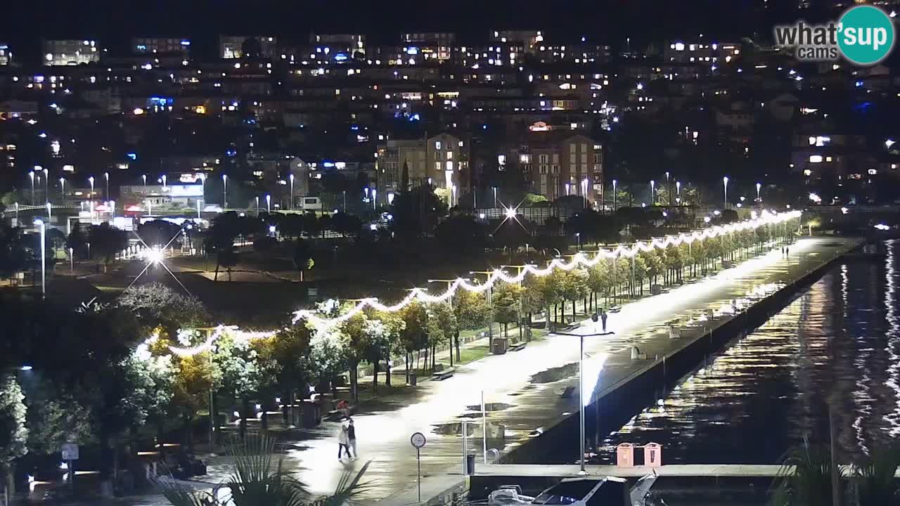 Webcam Koper – Panorama de la marina et de la promenade depuis le Grand Hotel Koper