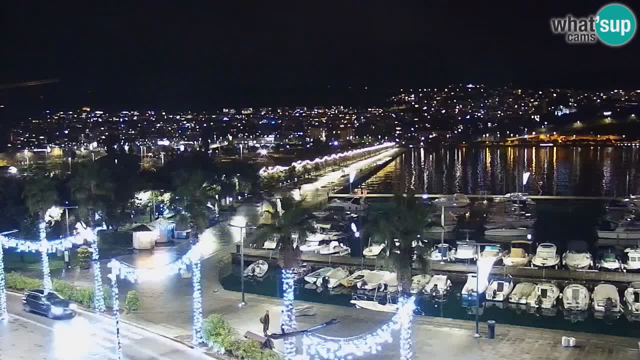 Camera en vivo Koper – puerto deportivo y paseo marítimo desde el Hotel Grand Koper