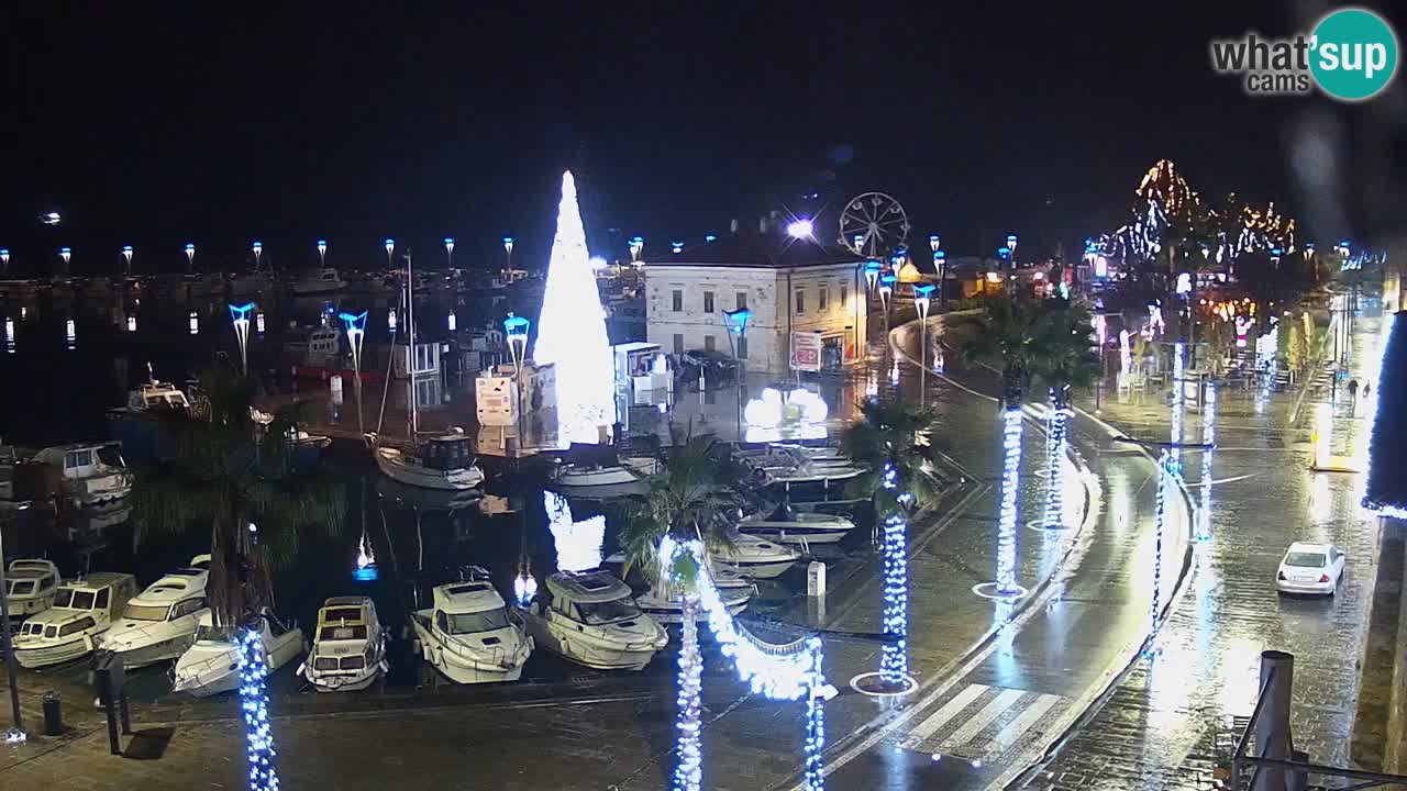 Camera en vivo Koper – puerto deportivo y paseo marítimo desde el Hotel Grand Koper