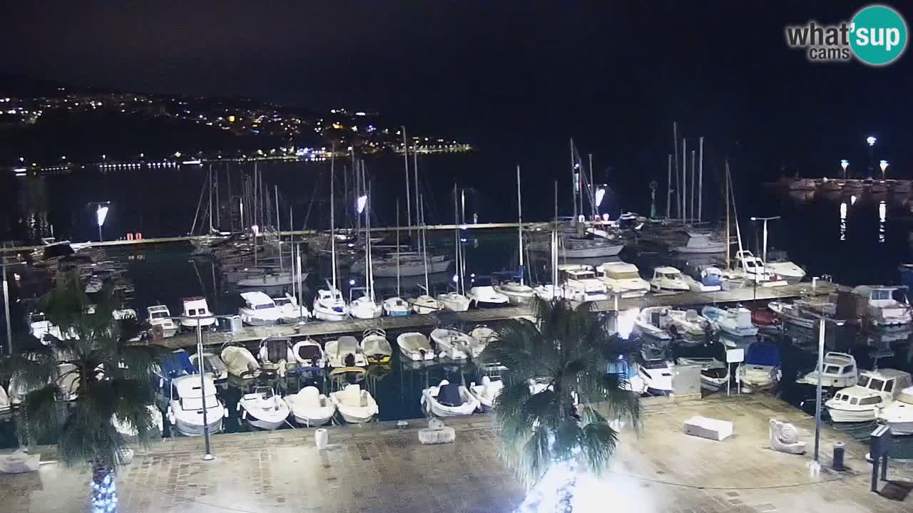 Webcam Koper – Panorama of the marina and promenade from the Grand Hotel Koper