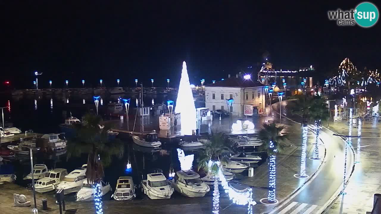 Webcam Capodistria – marina e lungo mare dall’Hotel Grand Koper