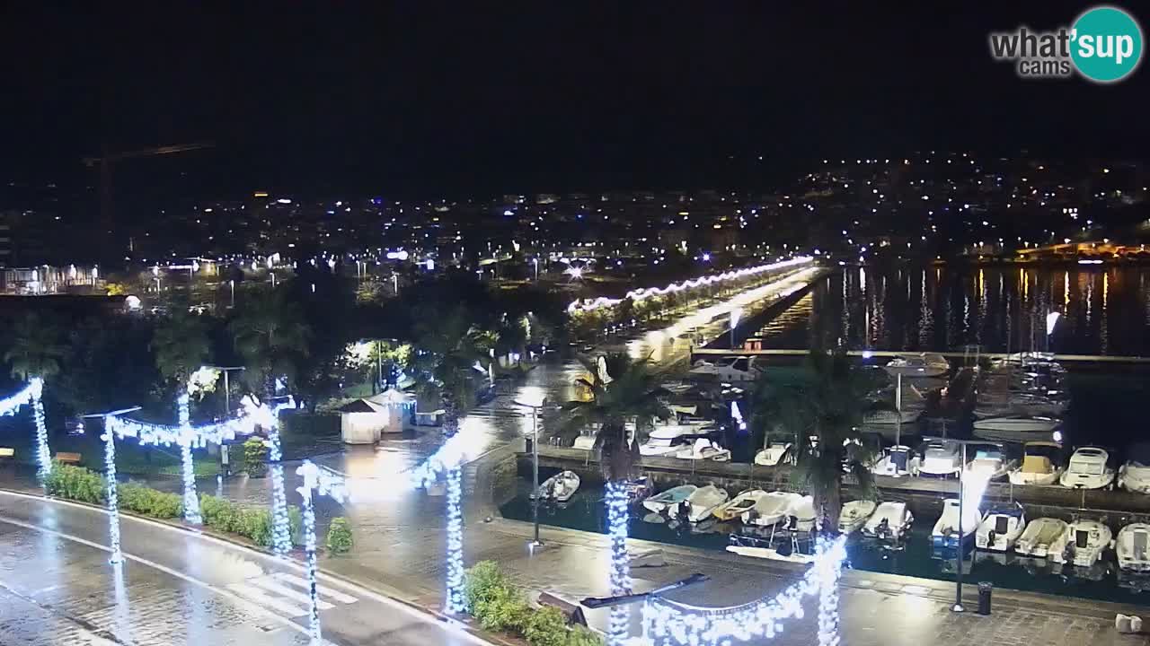 Webcam Koper – Panorama de la marina et de la promenade depuis le Grand Hotel Koper