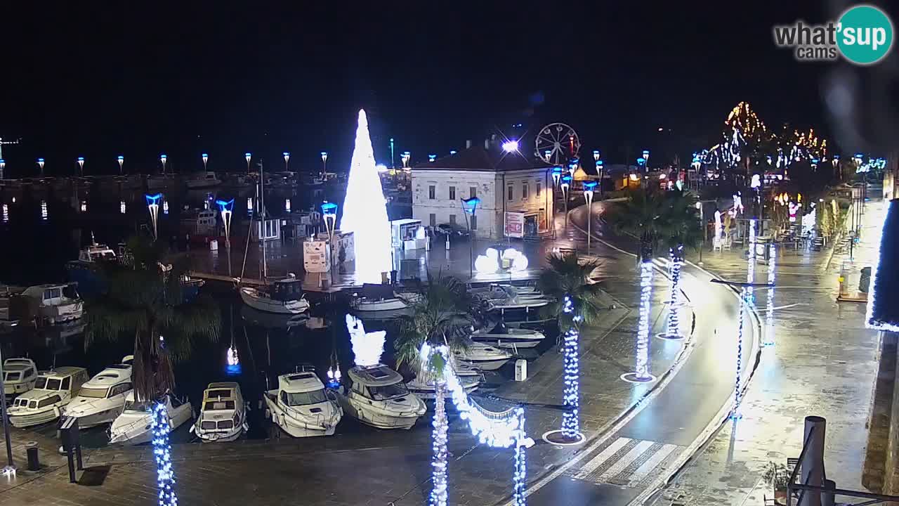 Camera en vivo Koper – puerto deportivo y paseo marítimo desde el Hotel Grand Koper