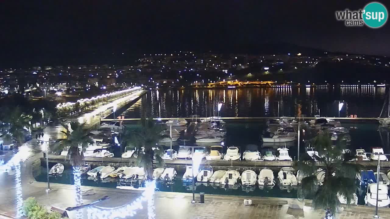 Spletna kamera Koper – Panorama na marino in promenado s Hotela Grand Koper