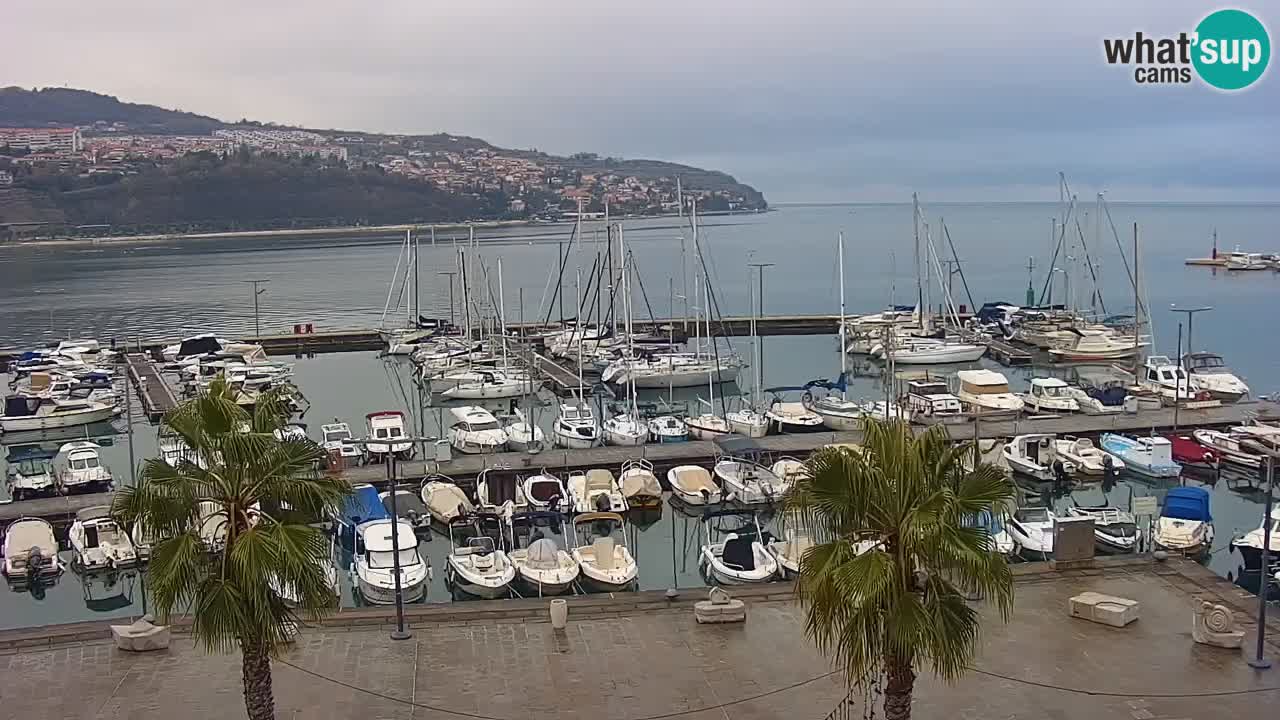 Webcam Capodistria – marina e lungo mare dall’Hotel Grand Koper