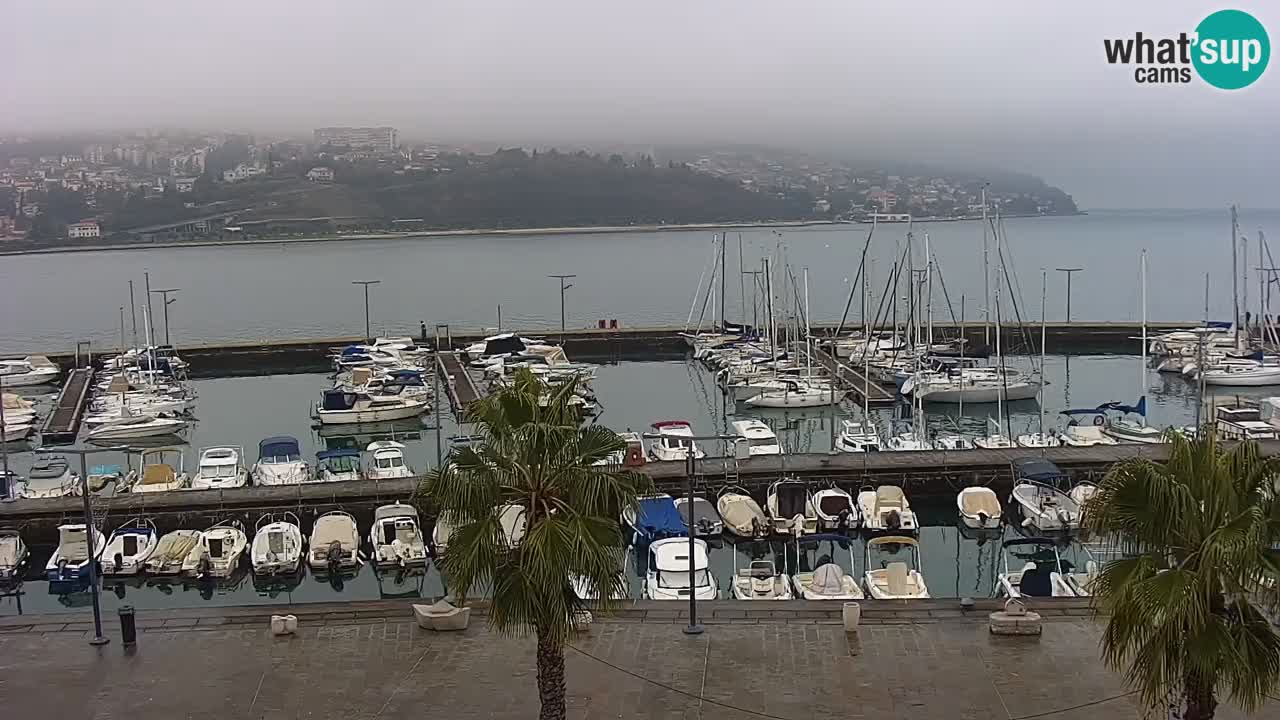 Webcam Capodistria – marina e lungo mare dall’Hotel Grand Koper