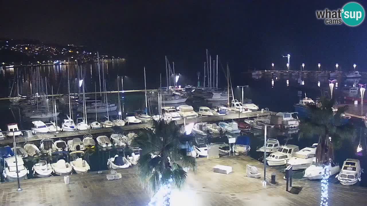Webcam Koper – Panorama de la marina et de la promenade depuis le Grand Hotel Koper