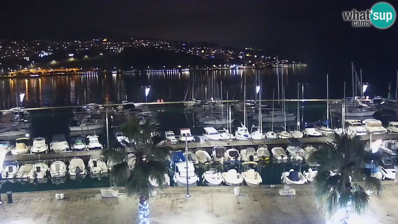 Camera en vivo Koper – puerto deportivo y paseo marítimo desde el Hotel Grand Koper