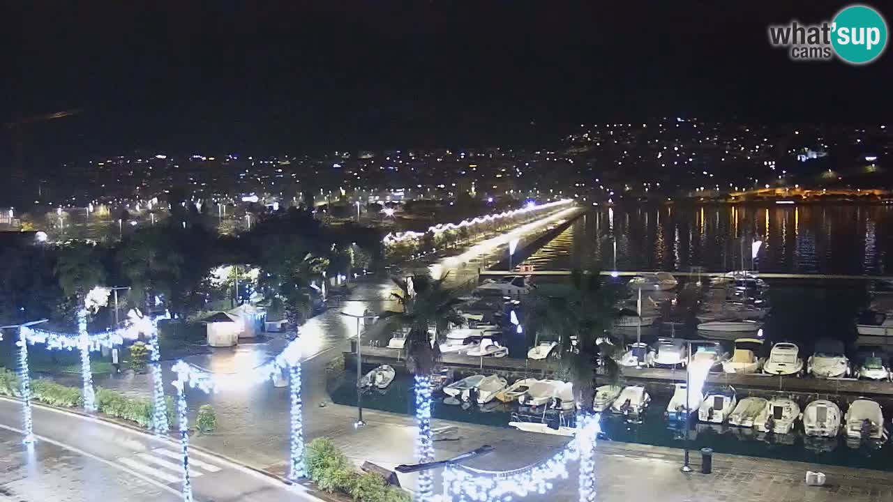 Camera en vivo Koper – puerto deportivo y paseo marítimo desde el Hotel Grand Koper