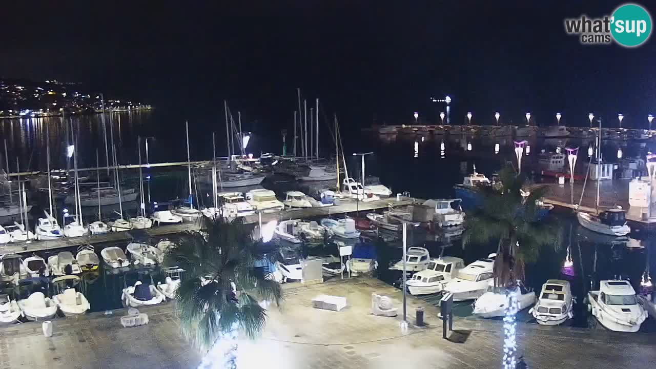 Webcam Koper – Panorama of the marina and promenade from the Grand Hotel Koper
