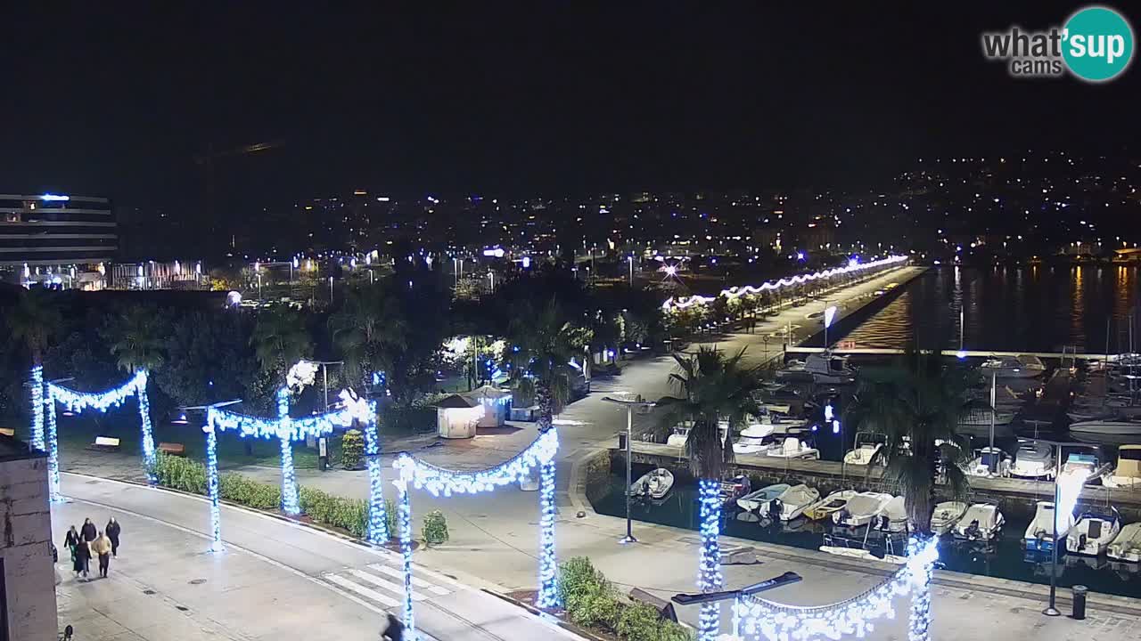 Spletna kamera Koper – Panorama na marino in promenado s Hotela Grand Koper