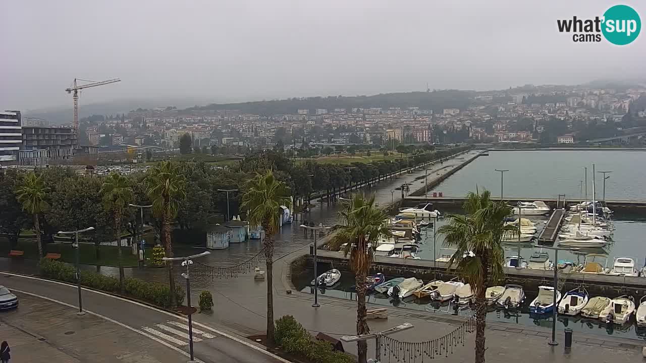 Spletna kamera Koper – Panorama na marino in promenado s Hotela Grand Koper