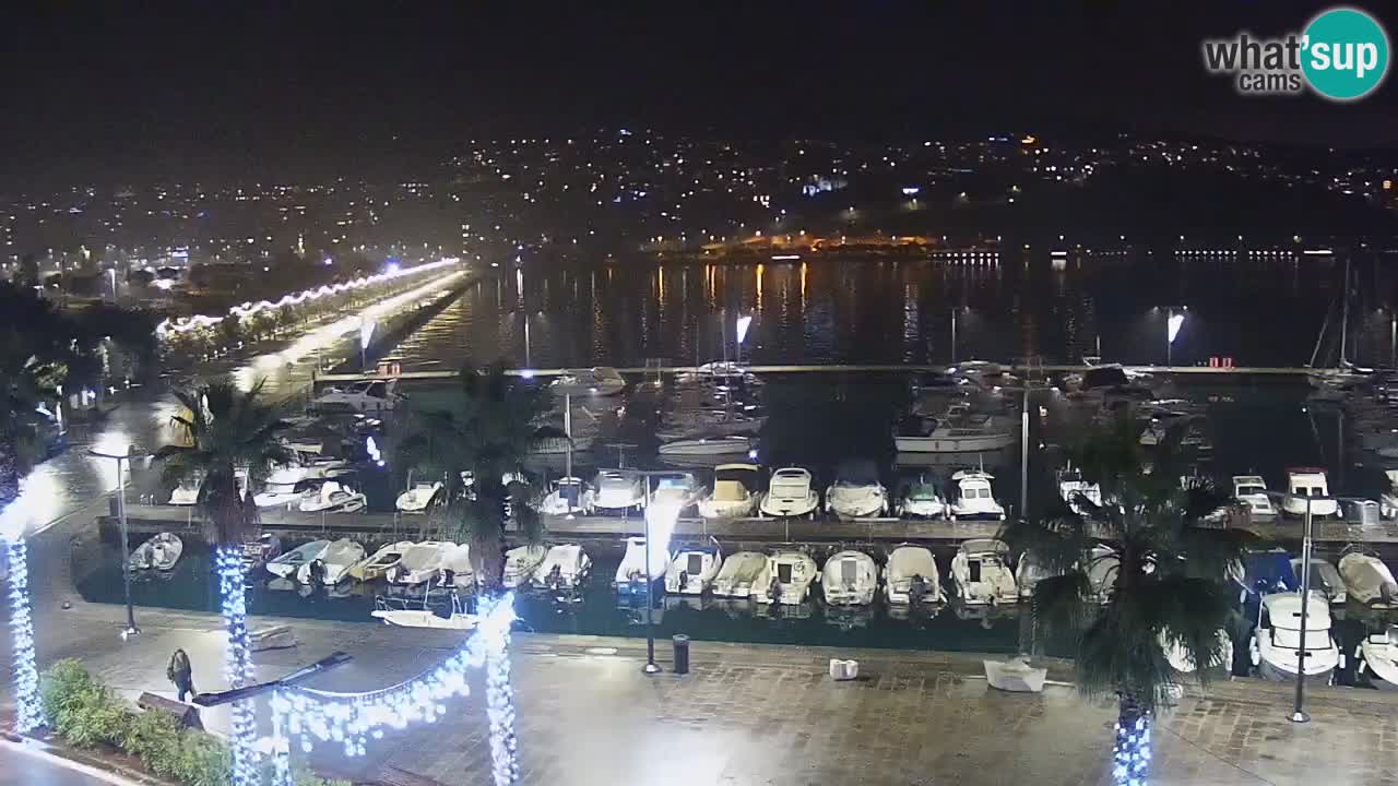 Webcam Capodistria – marina e lungo mare dall’Hotel Grand Koper