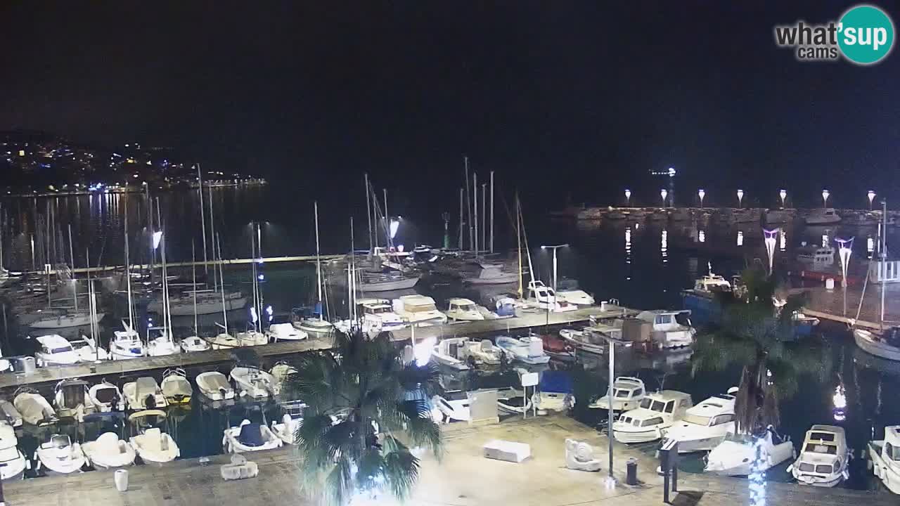 Camera en vivo Koper – puerto deportivo y paseo marítimo desde el Hotel Grand Koper