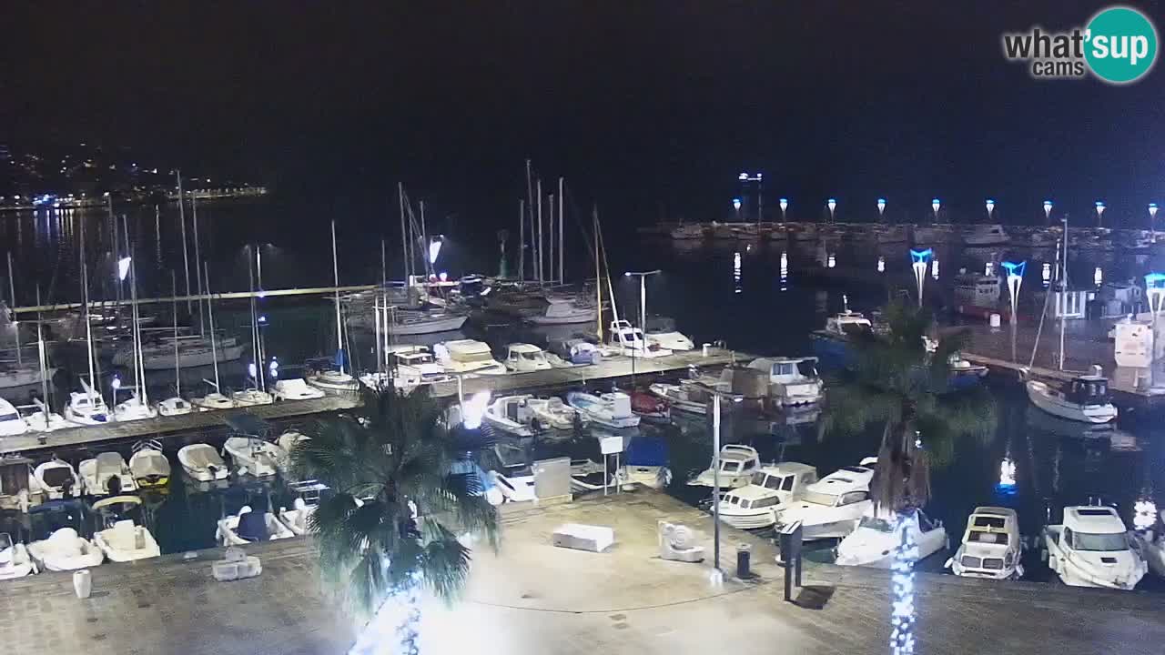 Webcam en direct du port de Koper – port de croisière et de fret – Slovénie