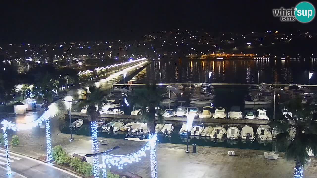 Spletna kamera Koper – Panorama na marino in promenado s Hotela Grand Koper