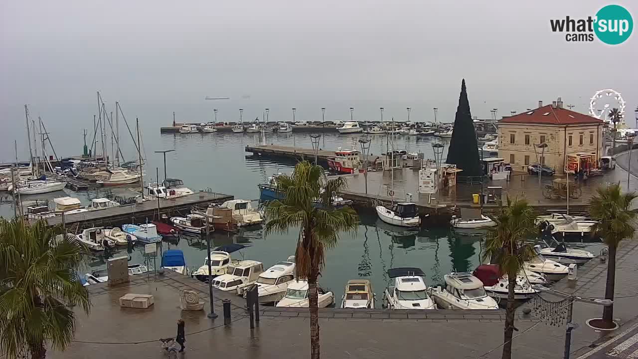 Web kamera Koper – marina i promenada – hotel Grand Koper