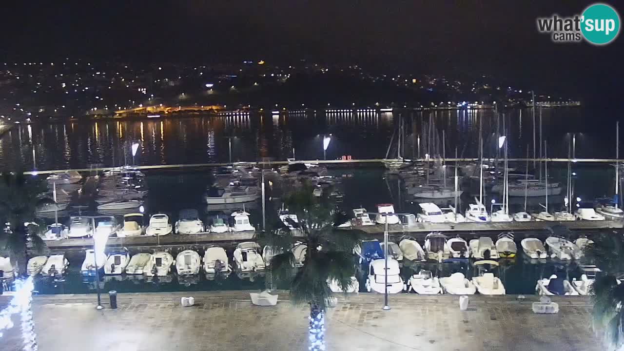Camera en vivo Koper – puerto deportivo y paseo marítimo desde el Hotel Grand Koper