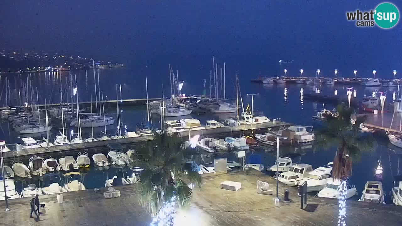 Camera en vivo Koper – puerto deportivo y paseo marítimo desde el Hotel Grand Koper