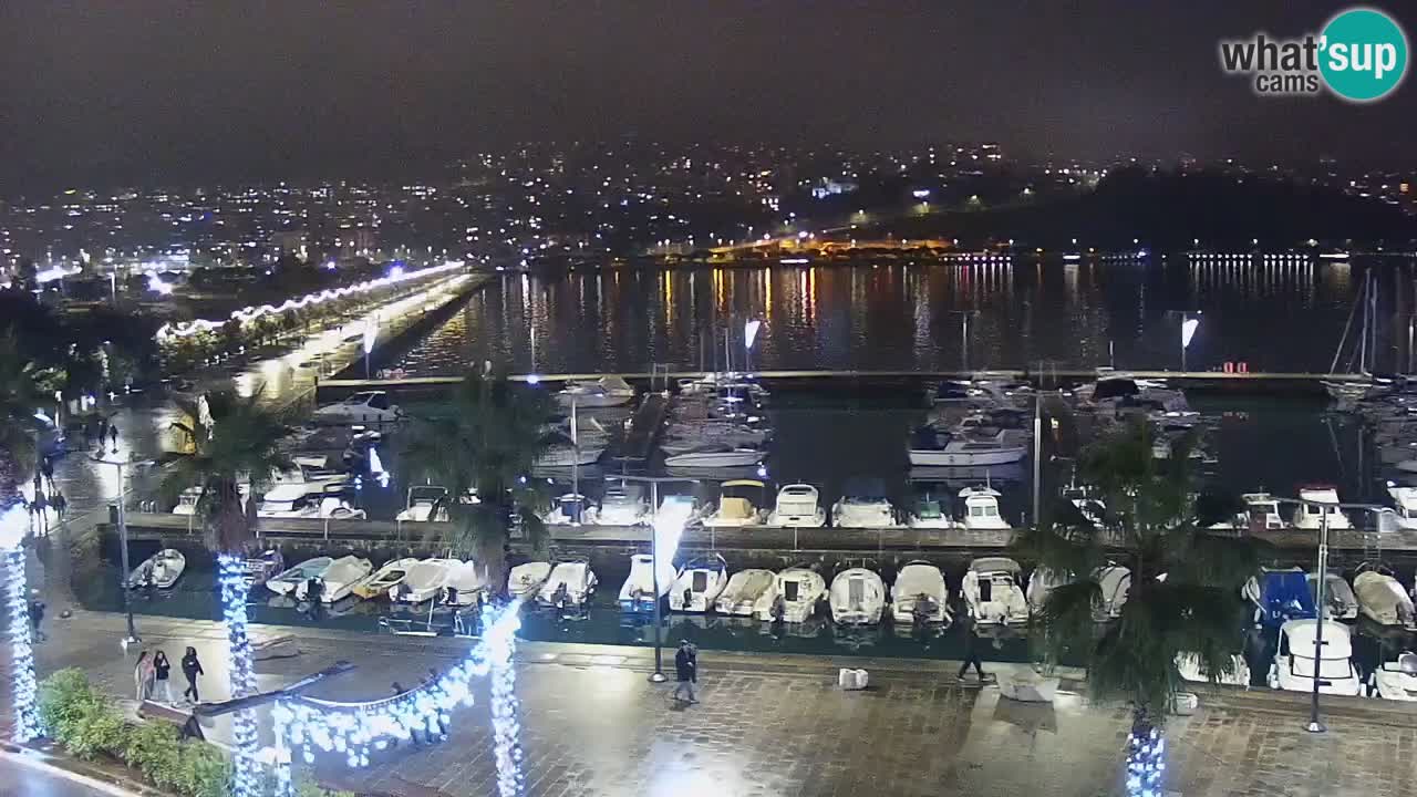 Web kamera Koper – marina i promenada – hotel Grand Koper