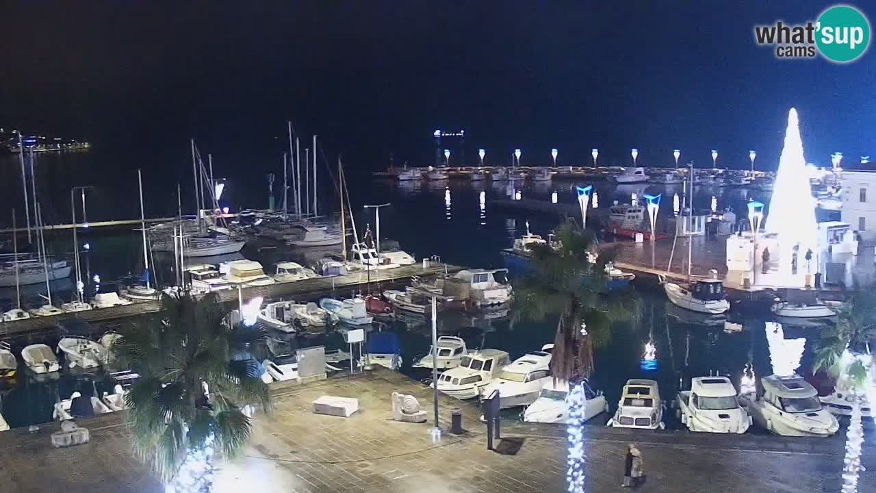 Webcam Capodistria – marina e lungo mare dall’Hotel Grand Koper
