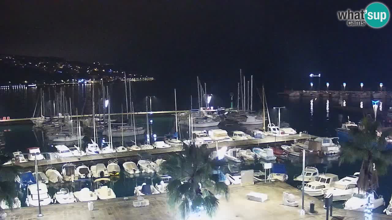 Webcam Capodistria – marina e lungo mare dall’Hotel Grand Koper