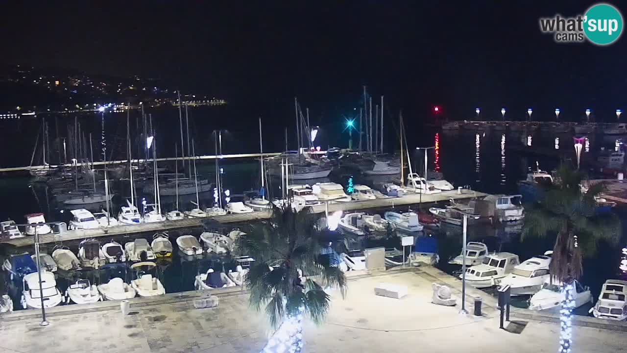 Spletna kamera Koper – Panorama na marino in promenado s Hotela Grand Koper