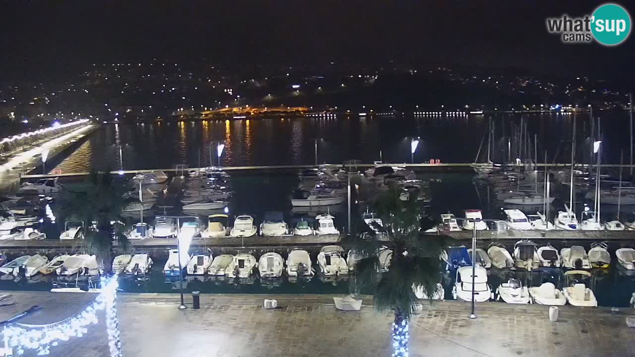 Webcam Capodistria – marina e lungo mare dall’Hotel Grand Koper