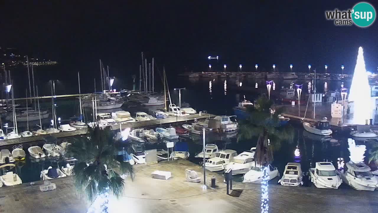 Webcam Capodistria – marina e lungo mare dall’Hotel Grand Koper