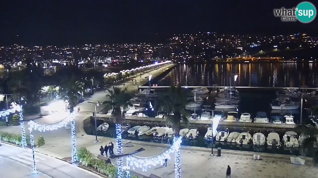 Camera en vivo Koper – puerto deportivo y paseo marítimo desde el Hotel Grand Koper
