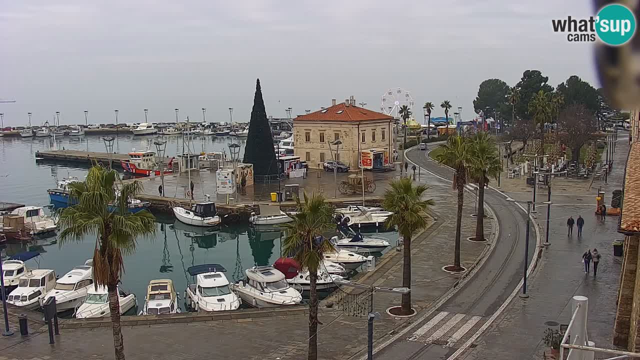 Web kamera Koper – marina i promenada – hotel Grand Koper