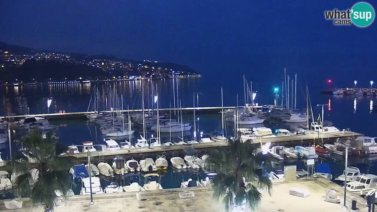 Camera en vivo Koper – puerto deportivo y paseo marítimo desde el Hotel Grand Koper