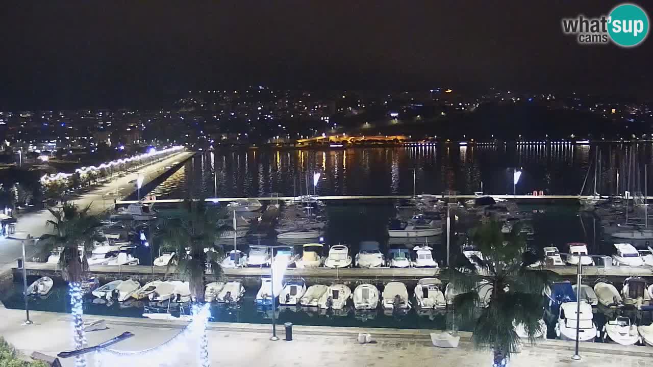 Web kamera Koper – marina i promenada – hotel Grand Koper