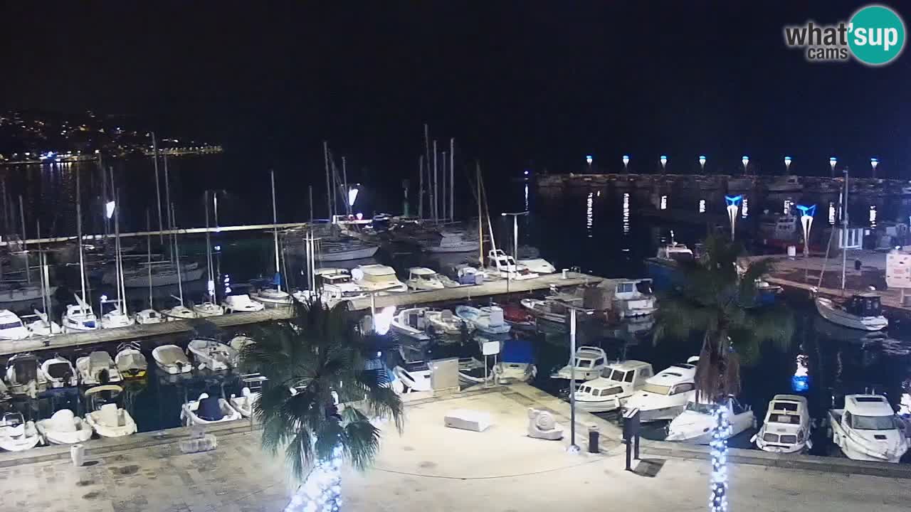 Webcam Koper – Panorama de la marina et de la promenade depuis le Grand Hotel Koper