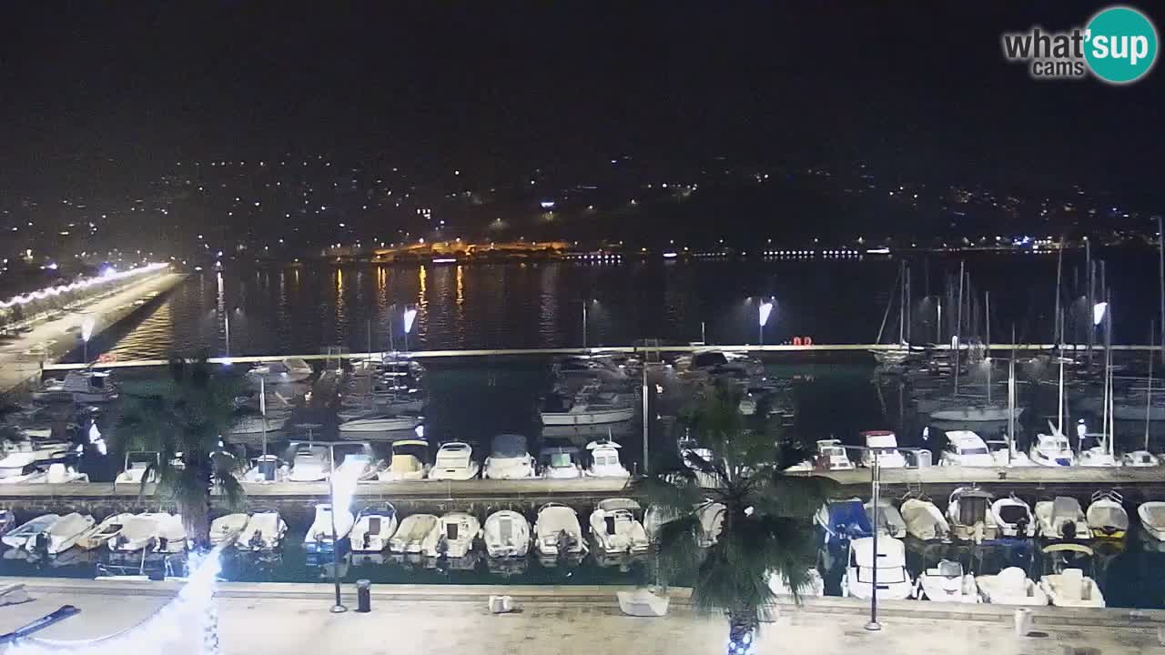 Webcam Capodistria – marina e lungo mare dall’Hotel Grand Koper