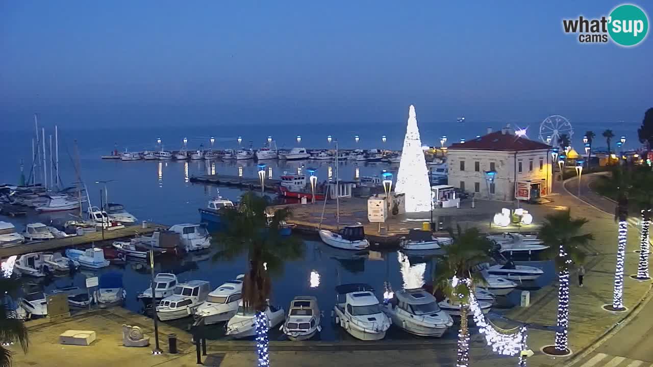 Web kamera Koper – marina i promenada – hotel Grand Koper