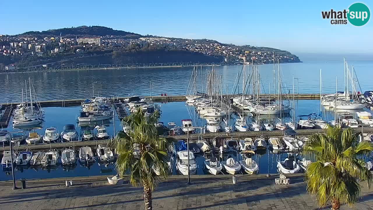 Webcam Capodistria – marina e lungo mare dall’Hotel Grand Koper