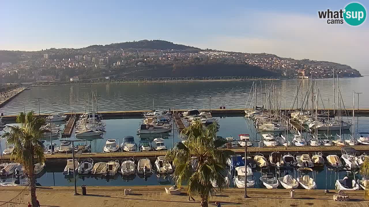 Webcam Capodistria – marina e lungo mare dall’Hotel Grand Koper