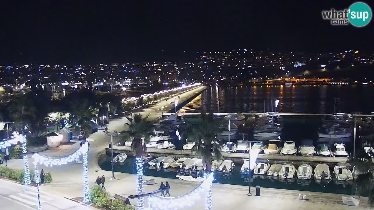 Web kamera Koper – marina i promenada – hotel Grand Koper