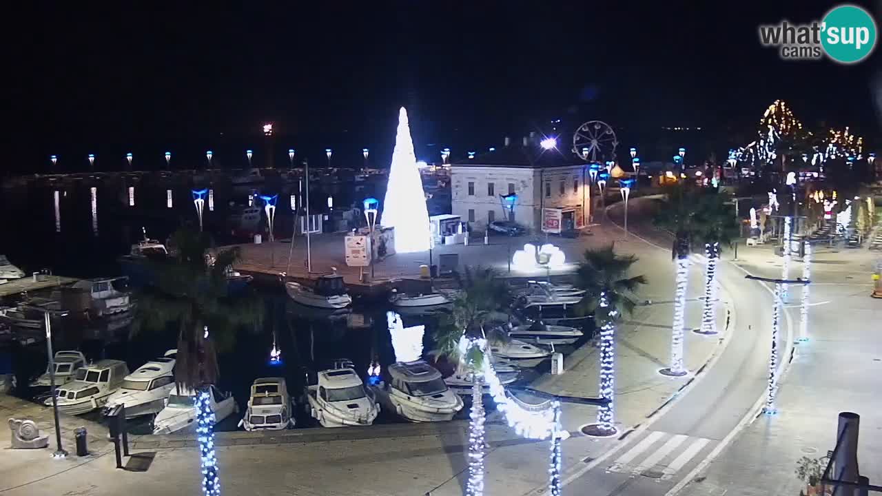 Camera en vivo Koper – puerto deportivo y paseo marítimo desde el Hotel Grand Koper