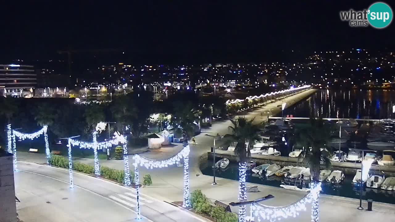 Camera en vivo Koper – puerto deportivo y paseo marítimo desde el Hotel Grand Koper
