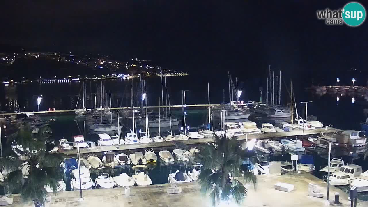 Spletna kamera Koper – Panorama na marino in promenado s Hotela Grand Koper