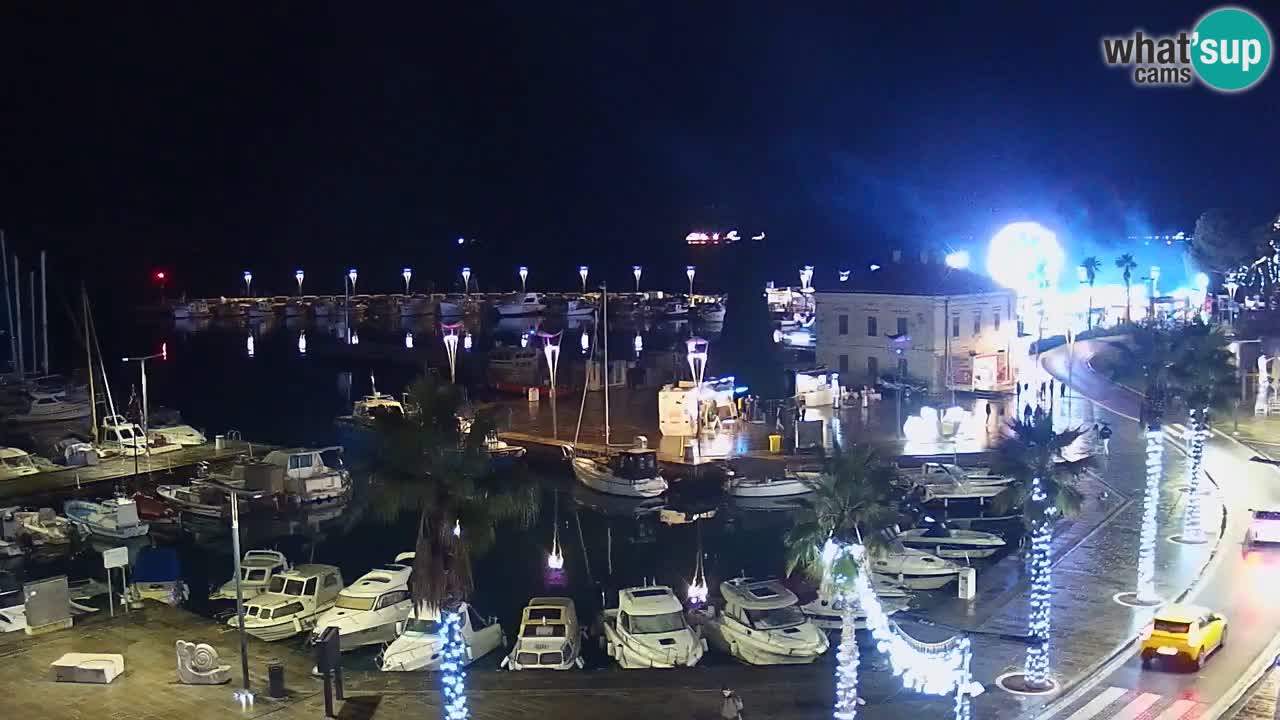 Webcam Koper – Panorama de la marina et de la promenade depuis le Grand Hotel Koper