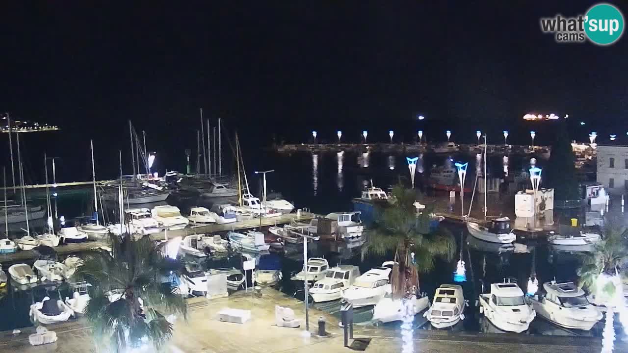 Webcam Koper – Panorama of the marina and promenade from the Grand Hotel Koper