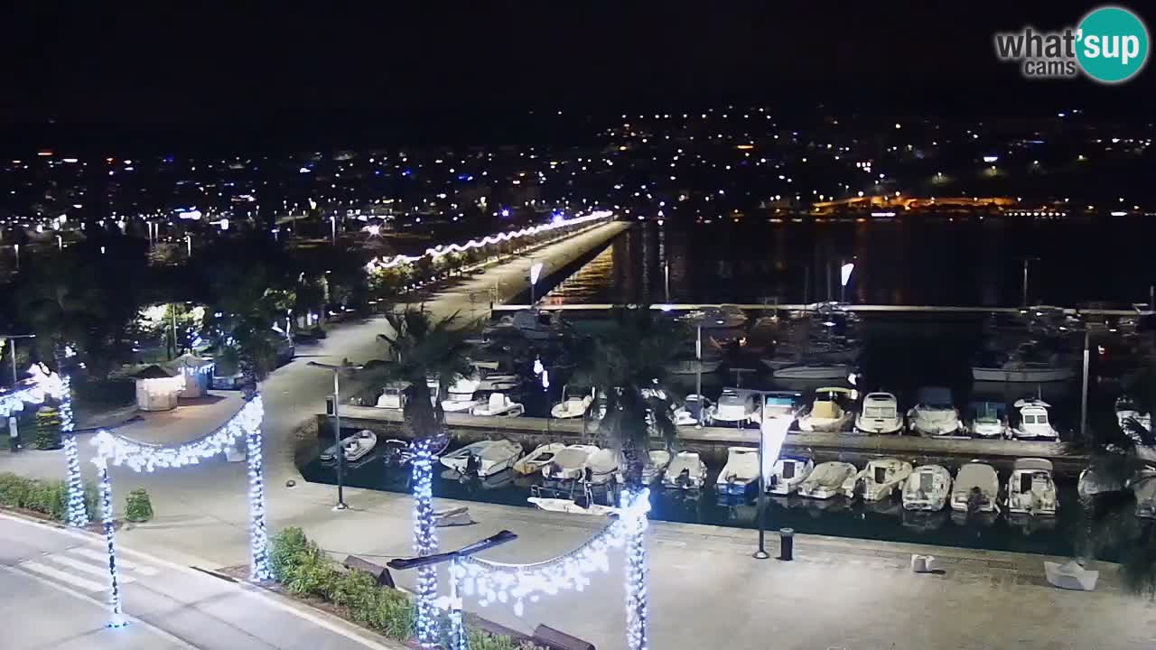 Webcam Capodistria – marina e lungo mare dall’Hotel Grand Koper