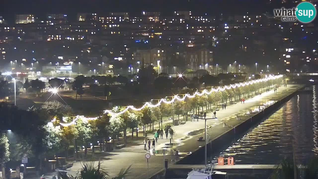 Webcam Koper – Panorama de la marina et de la promenade depuis le Grand Hotel Koper