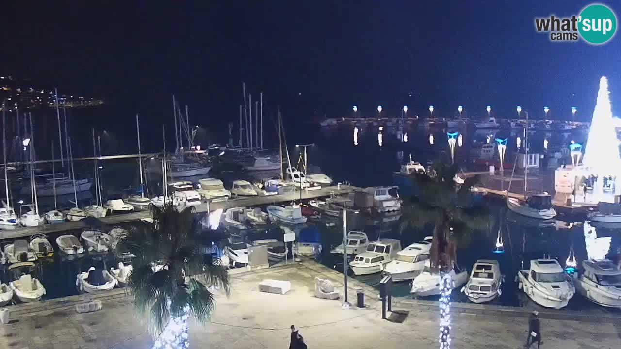 Webcam Koper – Panorama de la marina et de la promenade depuis le Grand Hotel Koper